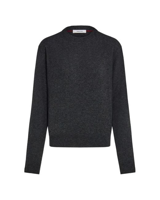 Ferragamo Blue Long Sleeve Knitted Sweater