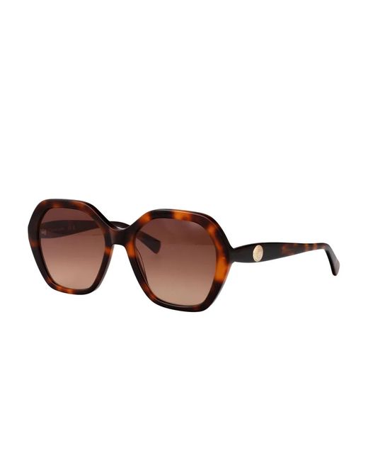 Longchamp Brown Square-Frame Sunglasses