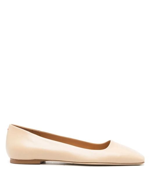Aeyde Natural Matti Ballerina Shoes