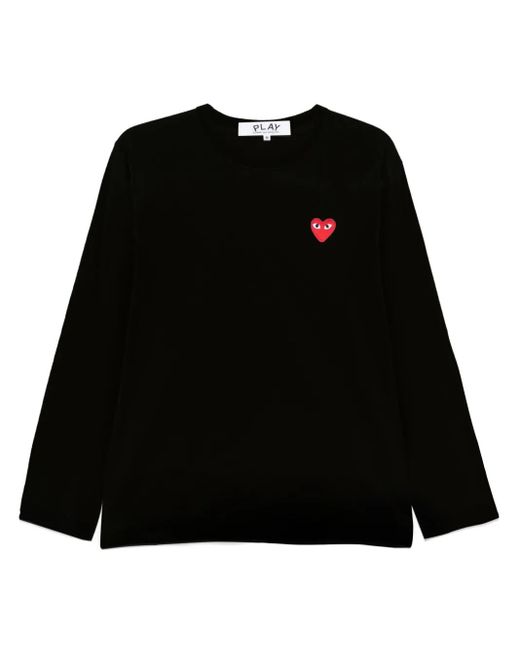 COMME DES GARÇONS PLAY ハートパッチ Tシャツ Black