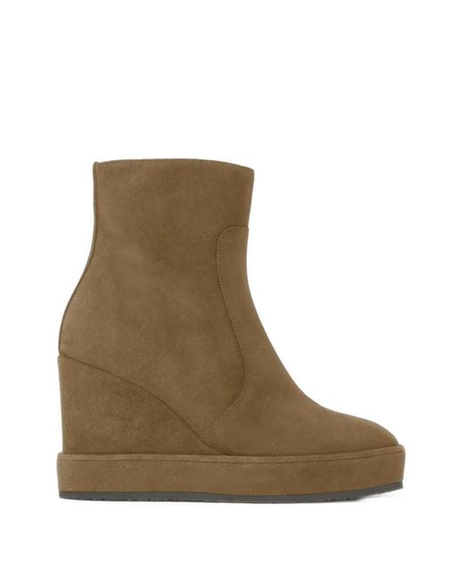 Castaner Brown Brisbane Wedge Ankle Boots