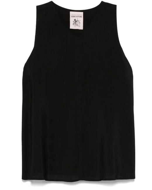 Semicouture Black Prya Top