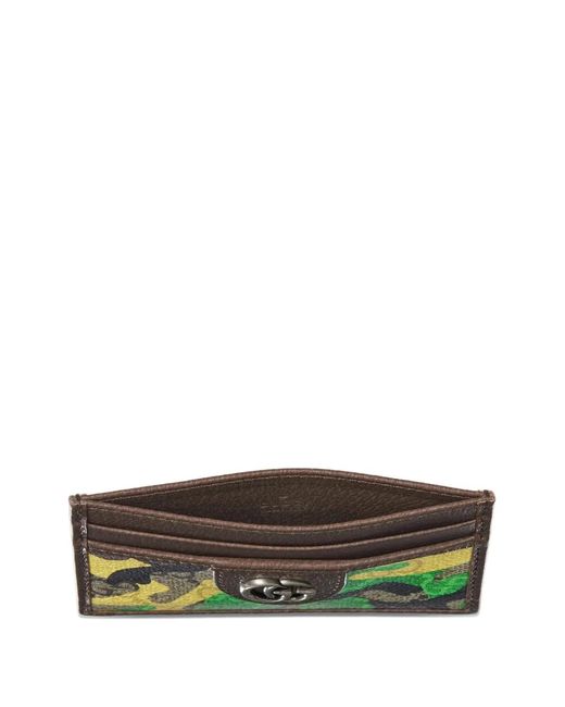 メンズ Gucci Gg カモフラージュ カードケース Gray