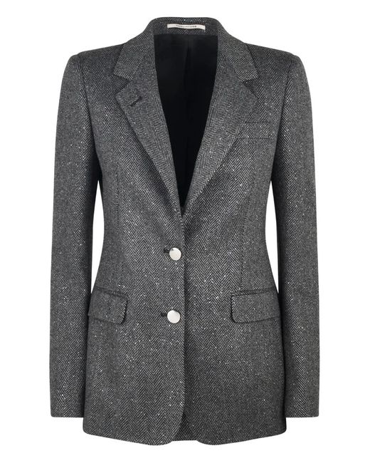 Tagliatore Black J-Parigi Herringbone Jacket