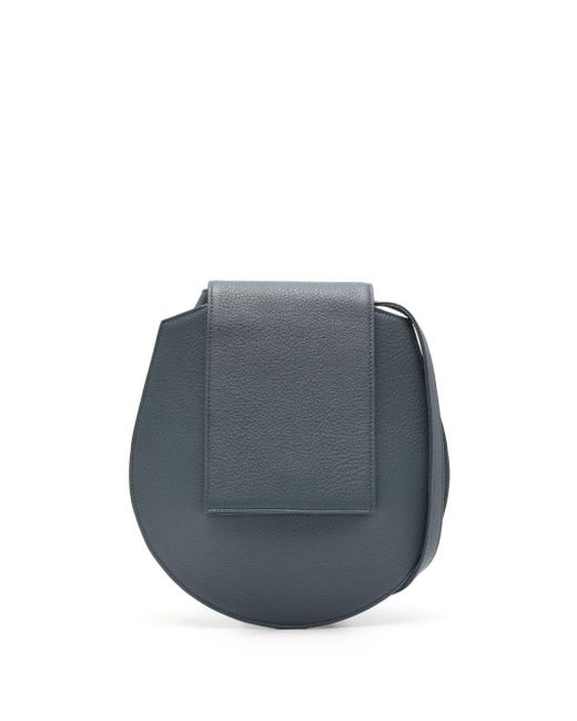 Tsatsas Blue Small Cy Leather Crossbody Bag