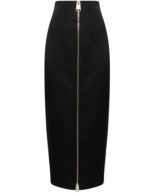 Falda de tubo Ruddy con cremallera Khaite de color Black