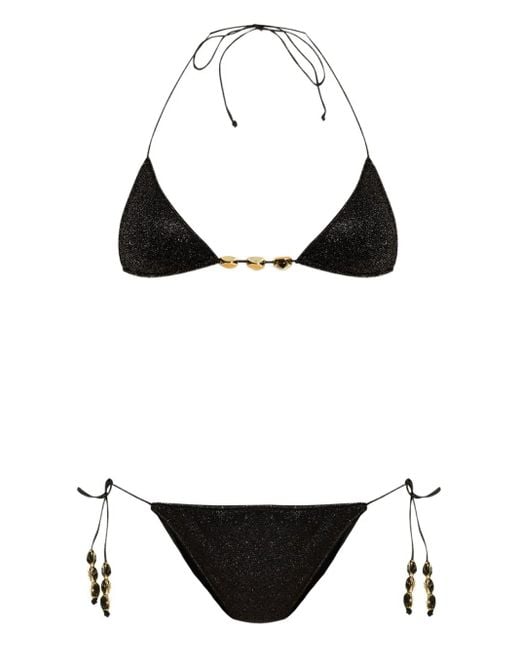 Bikini Con Glitter di Oseree in Black