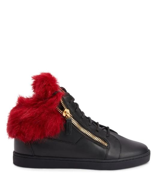 Giuseppe Zanotti Red Kriss Winter Sneakers