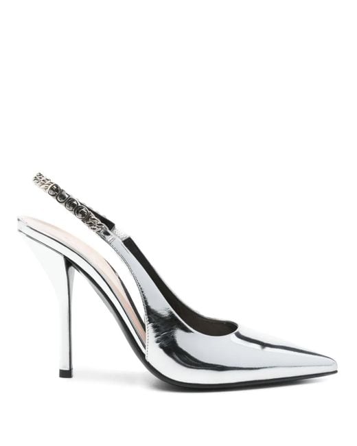 Gucci レザーパンプス White