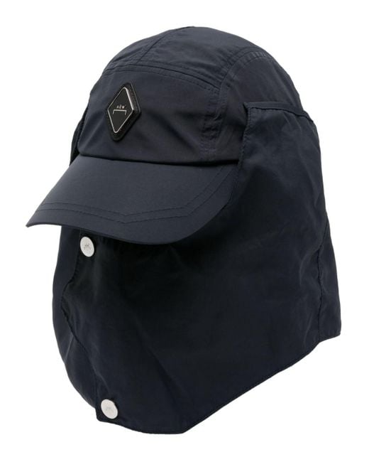 A_COLD_WALL* Blue Diamond-plaque Hooded Cap for men