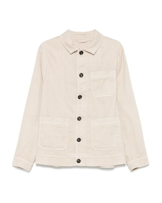 Circolo 1901 Natural Linen-Blend Shirt Jacket for men