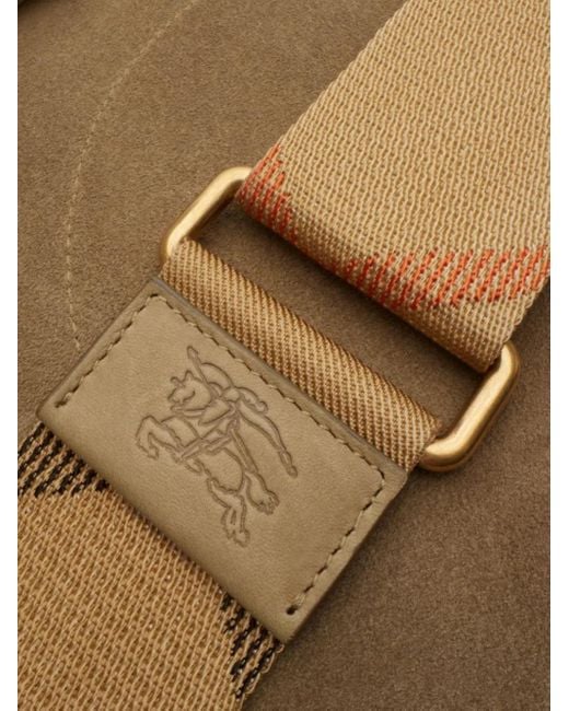 Borsa A Tracolla Con Clip B di Burberry in Brown