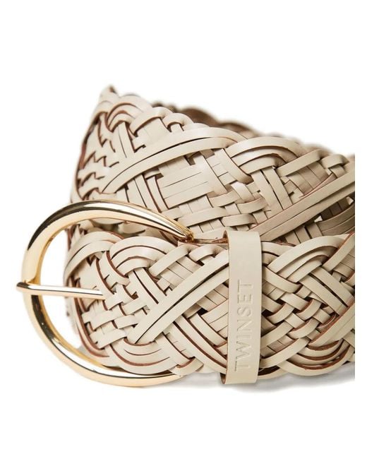 Twinset Natural Braided Belt