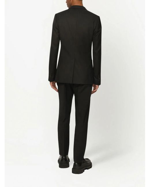 Dolce & Gabbana Black Single-Breasted Blazer Jacket for men