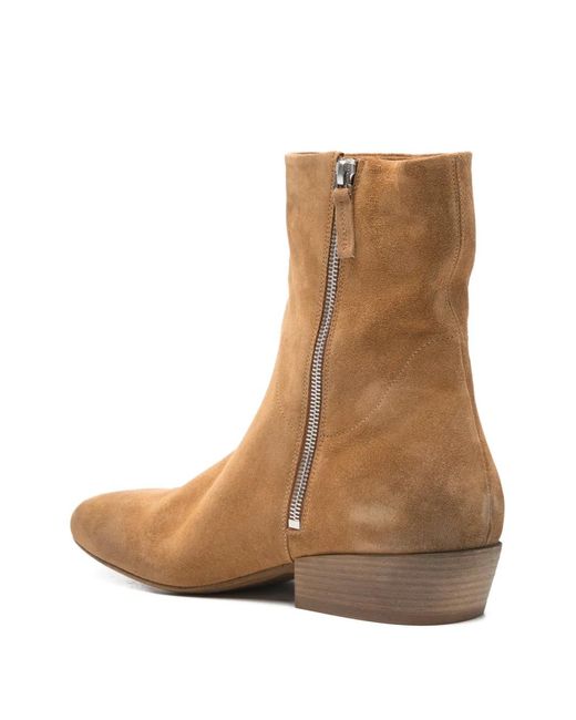 Marsell Suede Back-Zip Lace Up Boots US 11 EU 44 Mens Brown $950 Men main image 4