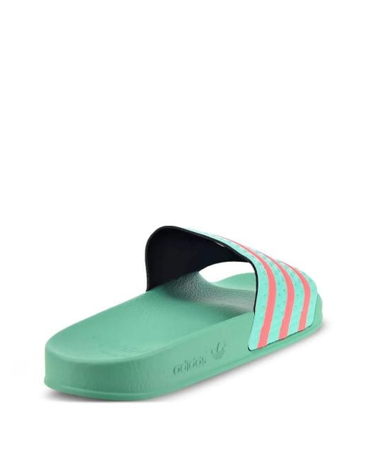 メンズ Adidas Adilette "hi-res Green Turbo" サンダル