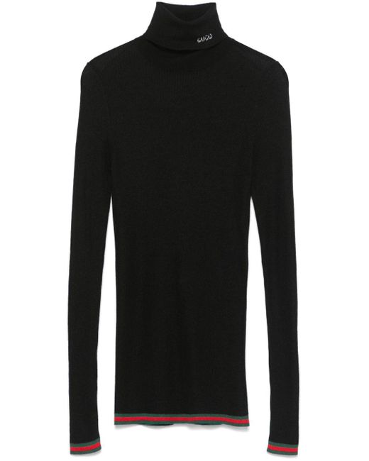 Gucci Black Fine-Knit Sweater