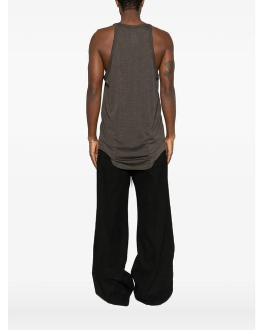 Rick Owens Brown Scoop-Neck Racerback Tank Top for men