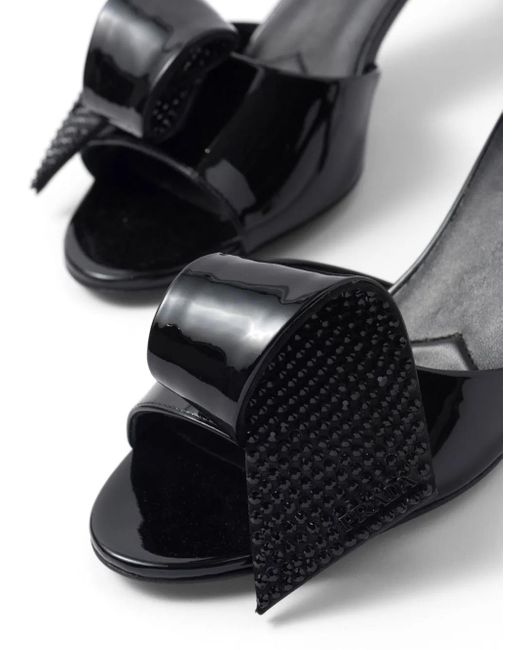 Prada Black Heeled Mules