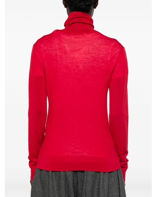 Rohe Red Roll-Neck Sweater
