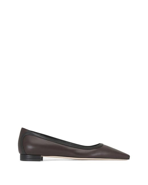 Manolo Blahnik Brown Filotas Flat Pumps