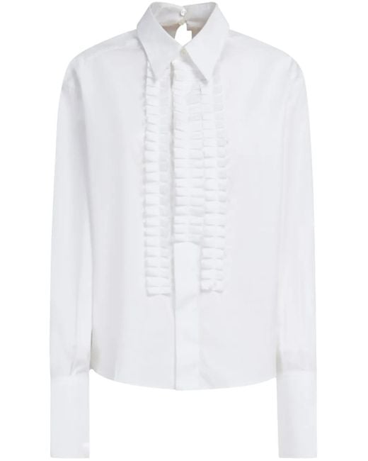 Camicia Con Pieghe di Marni in White