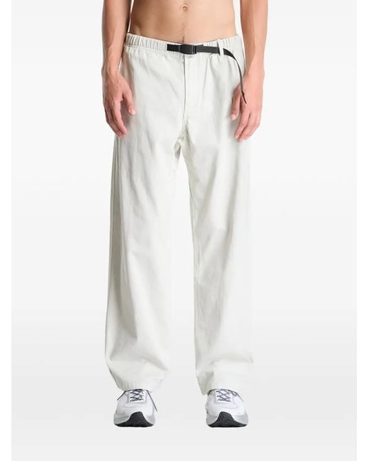 Gramicci White Straight-Fit Belted Trousers for men