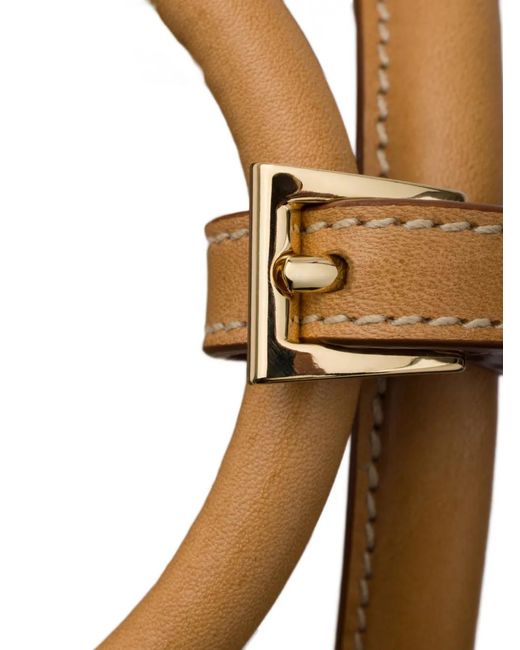 Prada Pink Buckle Small Canvas And Leather Bag