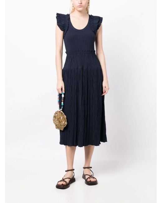 Ulla Johnson Blue Midi Dresses
