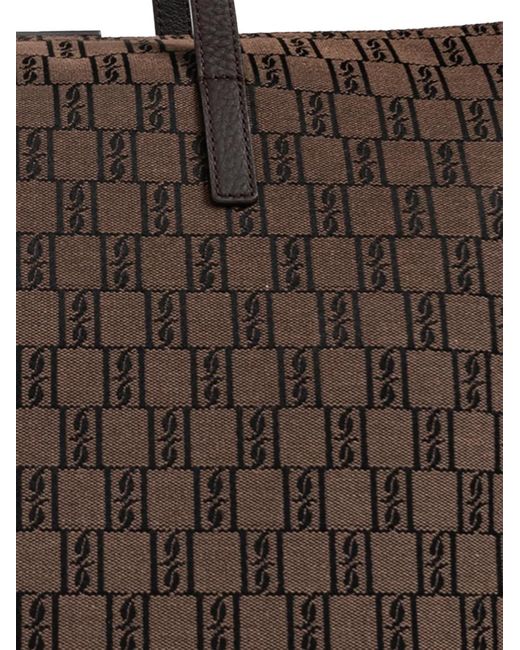 By Malene Birger Brown Monogram-Pattern Tote Bag