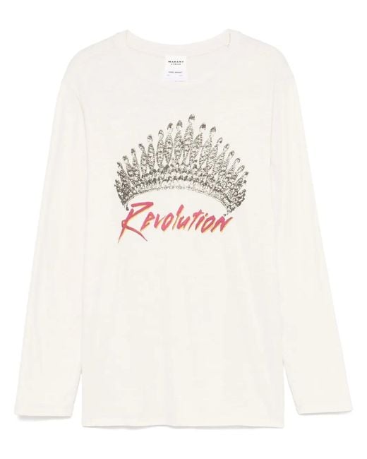 Isabel Marant White Martine T-Shirt