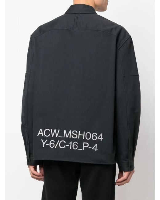 A_COLD_WALL* Black Stria Shirt Jacket for men