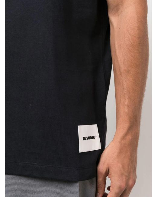 Jil Sander Marineblaue Baumwoll-T-Shirt Packung Mit Drei Stück in Blue für Herren