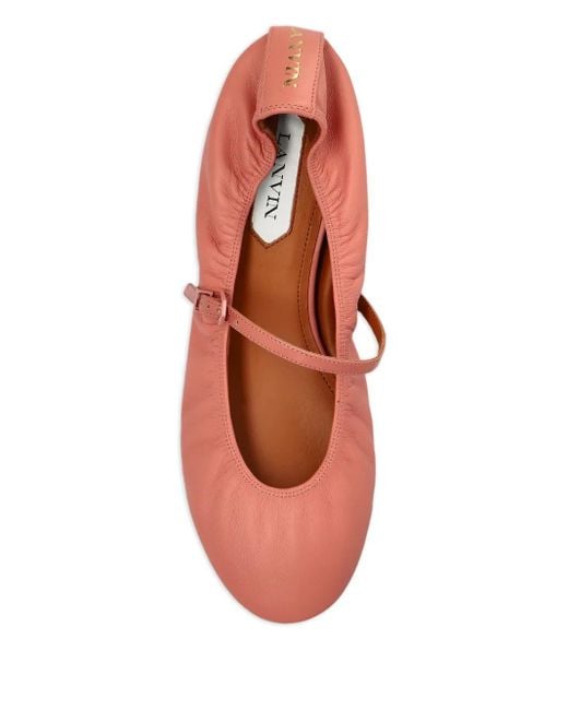 Lanvin Red Flat Shoes