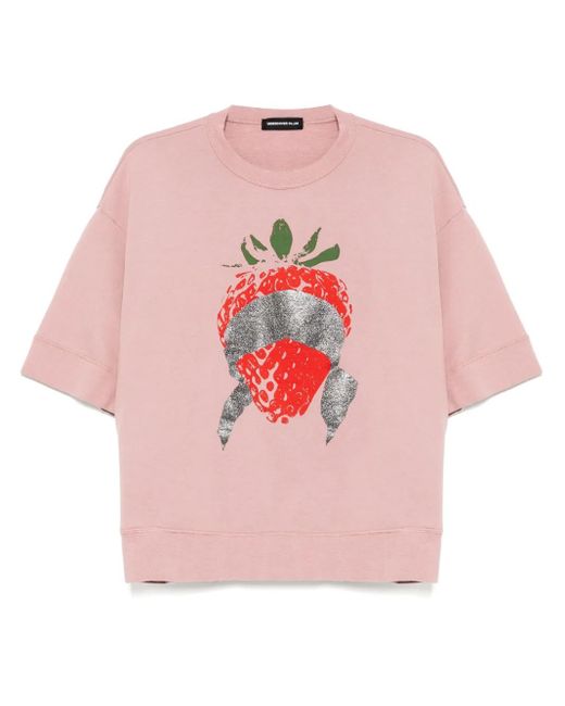 Undercover プリント スウェットシャツ Pink