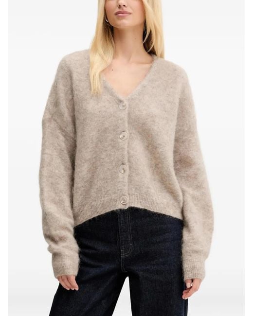 Gestuz Natural Gzdebbie Button V-Neck Cardigan
