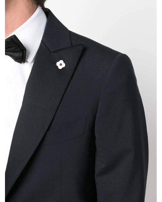Lardini Blue Single-Breasted Two-Piece Suit for men
