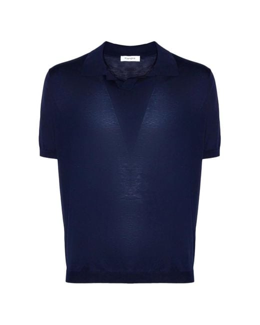 Polo À Patch Logo Kangra pour homme en coloris Blue