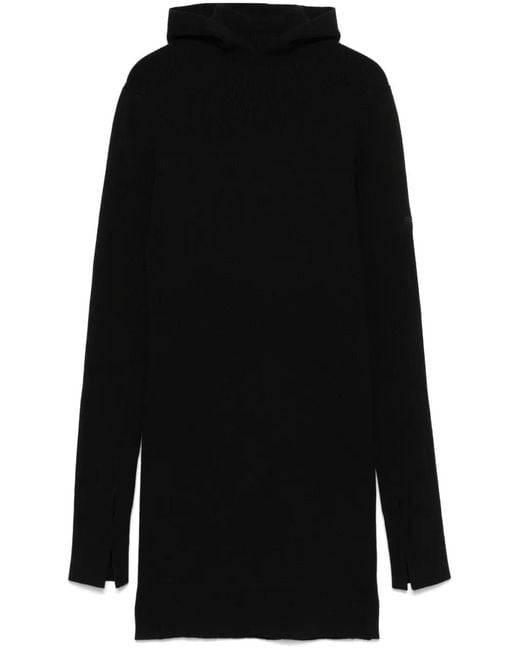 Fendi Black Hooded Mini Dress