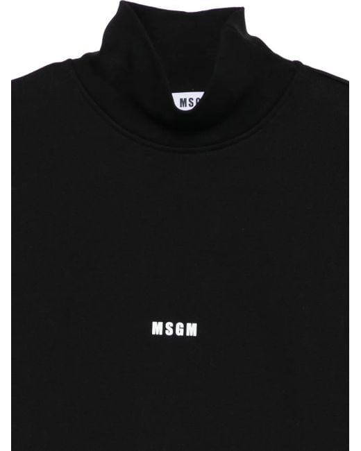 MSGM Black Logo Sweatshirt for men