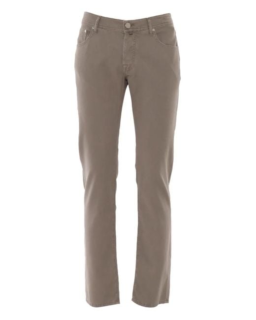 Jacob Cohen Gray Nick Five-Pocket Pants for men