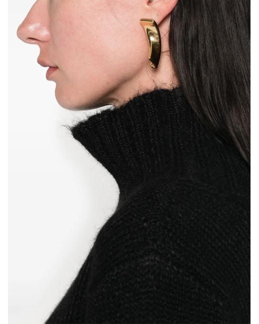 Jil Sander Black Knitted Maxi Dress