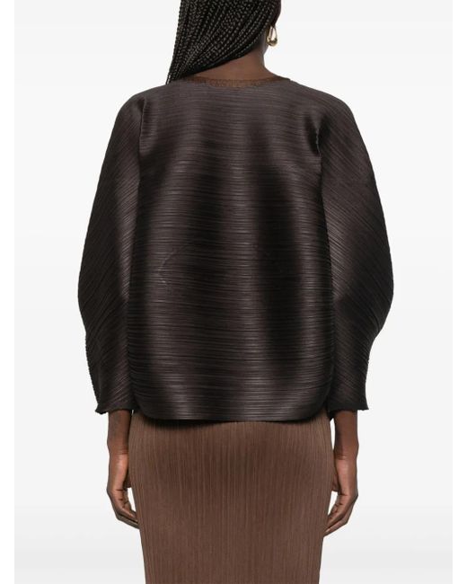 Pleats Please Issey Miyake Black Ufo Blouse