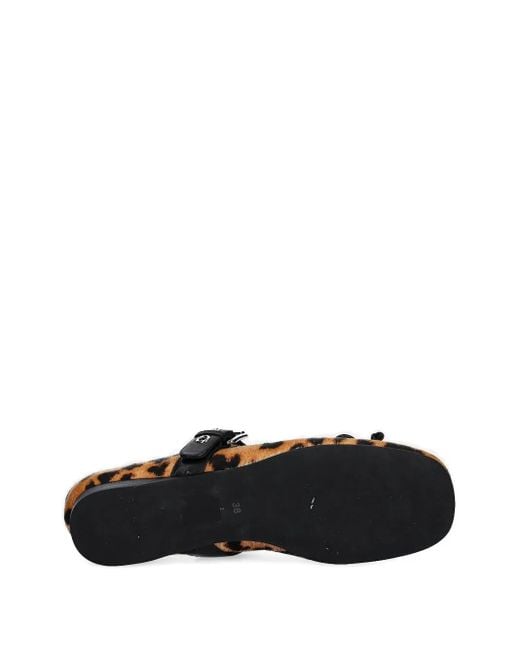 Bailarinas con motivo de leopardo Jeffrey Campbell de color Brown