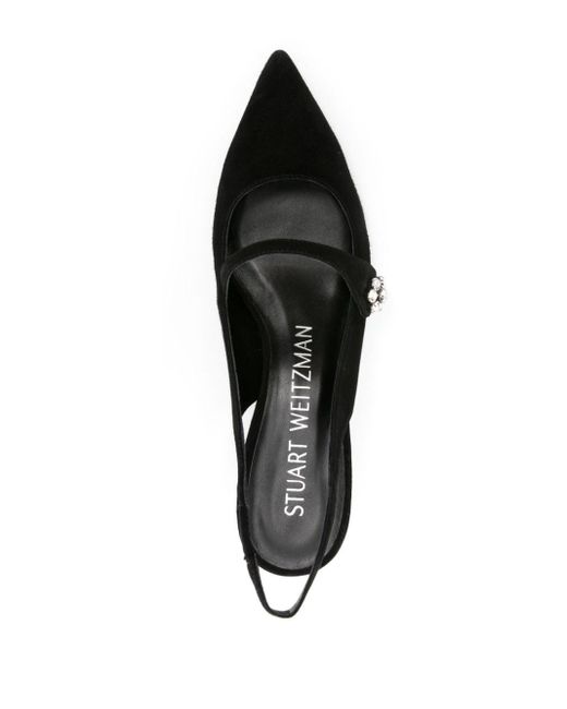 Zapatos Crystal Fleur con tacón de 55mm Stuart Weitzman de color Black