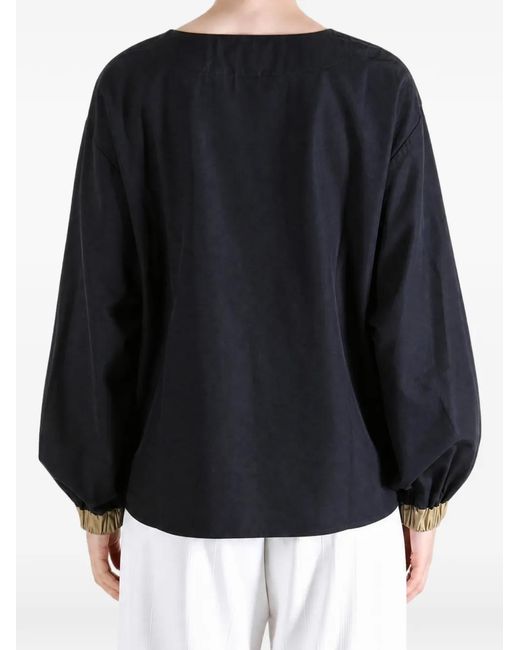 Baserange Blue Tomo-Co Long-Sleeve Top