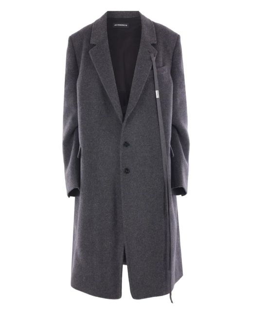 Ann Demeulemeester Viv Mantel Mit Fallendem Revers in Gray für Herren