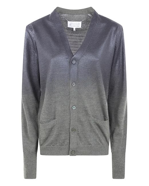 Maison Margiela Gray Button Ombre Cardigan