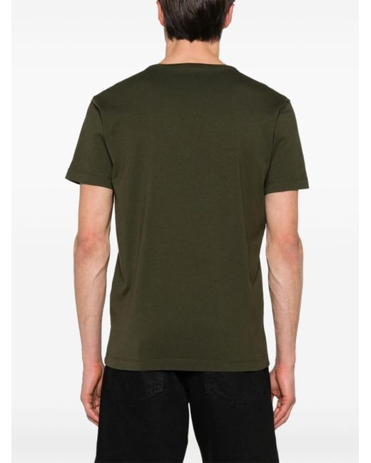 DSquared² Green Logo-plaque Cotton T-shirt for men
