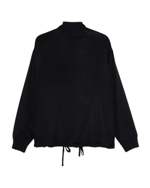 Barena Black Drawstring Bomber Jacket for men